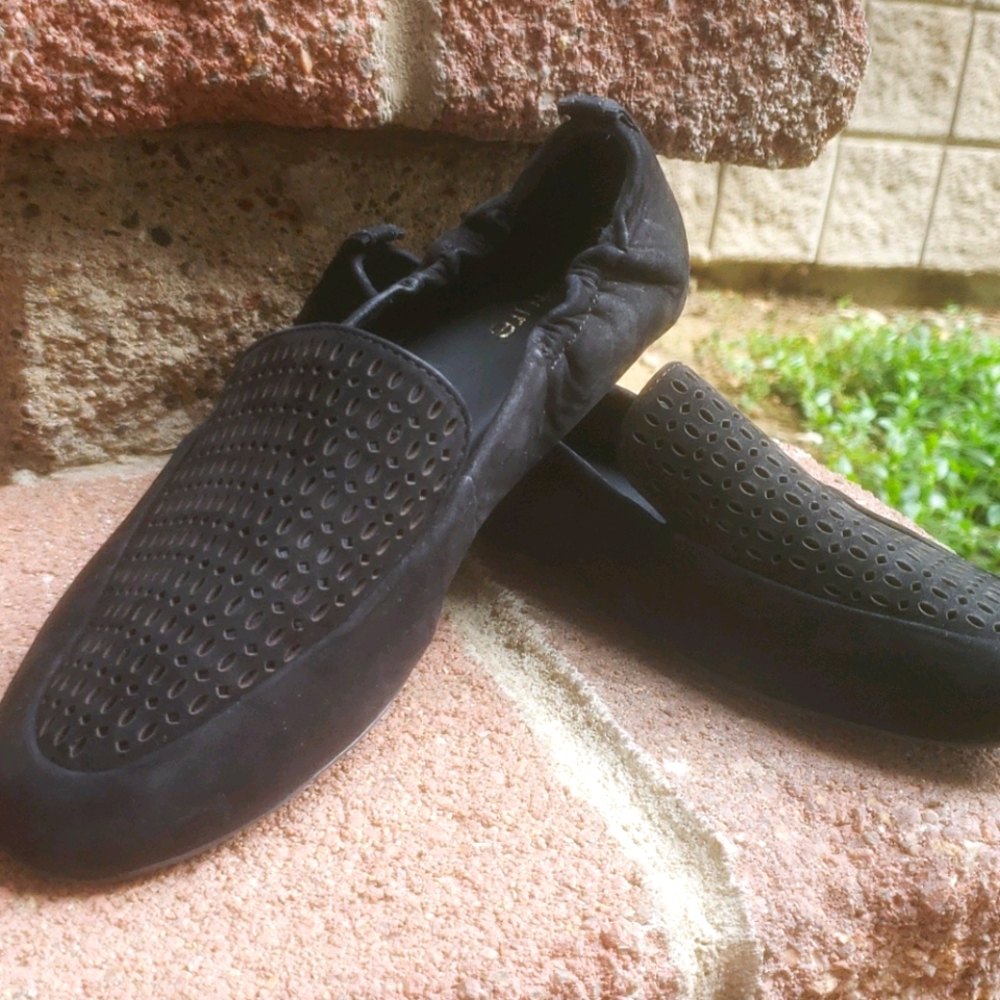 Slip Nubuck Suede Loafers